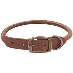 Нашийник для собак Coastal Circle-T Round Dog Collar круглий шкіряний 1х40см