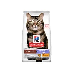 Сухий корм Hill's SP Hairball & Perfect Coat для дорослих котів для виведення грудочок шерсті та покращення ст