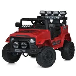 Джип дитячий 2.4G 225/235W акумулятор 12V9AH EVA шкіра червоний (JJ2122EBLR-3)