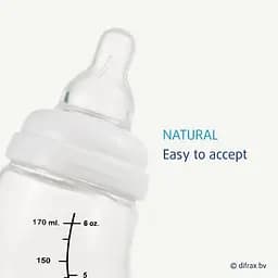 Антиколікова пляшечка для годування Difrax S-bottle Natural Blossom із силіконовою соскою 250 мл (706 Blossom) - мініатюра 2