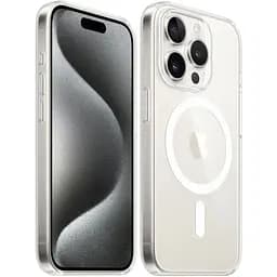 Оригінальний прозорий чохол Apple Clear Case with MagSafe для iPhone 15 Pro (6.1") Clear MT223ZM/A магнітний - мініатюра 6