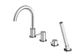 Змішувач для ванни Kohlman Axel хром на борт ванни QB244A Хром