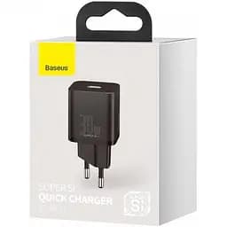 Мережевий зарядний пристрій Baseus Super Si 1Type-C 30W CCSUP-J01 Black - мініатюра 3