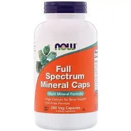Мультиминералы полного спектра Now Foods полный спектр минералов 240 капсул