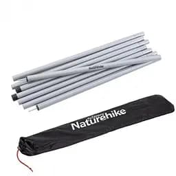 Стійки для тенту Naturehike Steel poles Updated NH19PJ042 сталеві оцинковані 25 мм х 2.4 м 2 шт. сірі