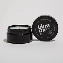 Масажна свічка міні з ароматом ванільного крему Blow me 50g - мініатюра 2