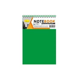 Блокнот А6 В-БП6-80, 80 листів, пружина зверху Зелений