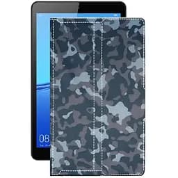 Чехол StatusCASE из экокожи для планшета Huawei MediaPad M5 Lite 8 Хаки-синий