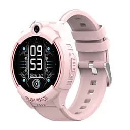 Дитячий смарт годинник Lemfo Y05 з GPS, 4G дзвінками, відеозв'язком, прослуховуванням, HD камерою та акумулятором 1000 мАг До 5–7 днів роботи Рожевий