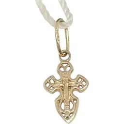 Золотой крестик Семейные драгоценности. Распятие Христа. 140911