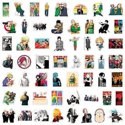 Стікерпак Дні Сакамото Набір наклейок GeekLand Sakamoto Days 55 штук - мініатюра 2