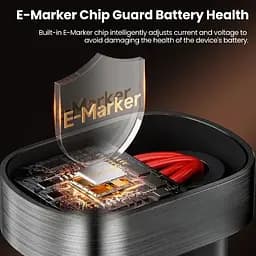 Кабель Toocki ігровий U-подібний 180 USB Type-C to Type-C 100W кутовий з швидкою зарядкою 20V - мініатюра 5