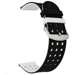 Двухсторонний ремешок Primo с перфорацией для часов Xiaomi Amazfit GTR 47 мм Black White