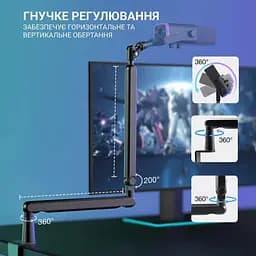 Мікрофон Fifine TAM8 USB Black (TAM8) - мініатюра 9
