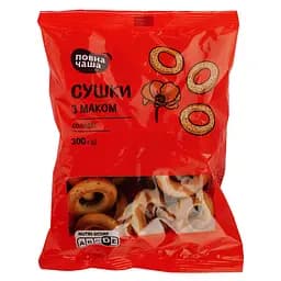 Сушки Повна Чаша солодкі з маком 300 г (936546)