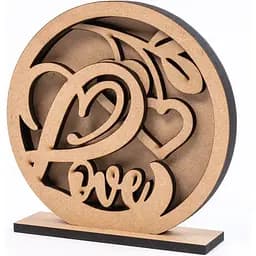 3D композиция Rosa Talent Love 2 МДФ 15х15 см