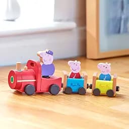 Дерев'яний ігровий набір Peppa Pig Паровоз Дідуся Пеппи (7210) - мініатюра 4