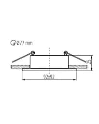 Точковий світильник Kanlux 37261 Feline DSL GX5.3/GU10 1x10W IP20 Wh - мініатюра 4