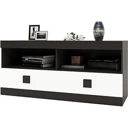 Тумба Еверест ТВ 1100 Соната 110х38х50 венге темний + білий (EVR-2257)