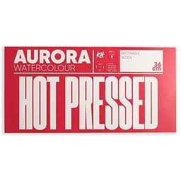 Склейка-блок для акварелі Watercolour 18х36см 300г/м2 20 л HP (проклейка 4 сторони) дрібне зерно Aurora