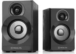 Колонки 2.0 Real-El S-217 Black, 2 x 6 Вт, МДФ, живлення від мережі 220V, керування спереду - мініатюра 5