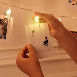Світлодіодна гірлянда Sun Lamp з прищіпками для фото 20 led 3 м на батарейках - мініатюра 3