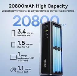 Зовнішній акумулятор Baseus EnerGeek GP12 20800mAh 145W 4-Port Portable Charger - мініатюра 8