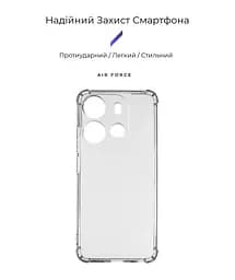 Прозрачный чехол для TECNO Spark Go 2023 (BF7) с защитой камеры и усиленными бортами, тонкий, силиконовый, бесцветный, ударопрочный, противоударный бампер с закрытой камерой, ArmorStandart (ARM67036) - мініатюра 2