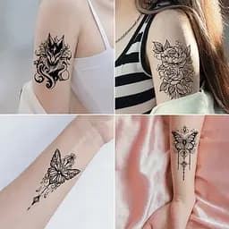 Набір дитячих тимчасових татуювань "Чорні міні №4" Fresh Tattoo black-tattoo-mini-set-4-H - мініатюра 10