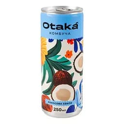 Напій безалкогольний Otaka Комбуча Кокосова хвиля слабогазований 250 мл