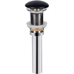 Донний клапан Qtap PU03 70x70x227.5 Matt black, Чорний матовий