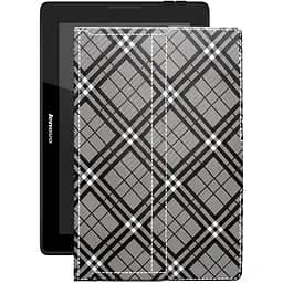 Чехол StatusCASE из экокожи для планшета Lenovo A7600 10.1 Клеточки