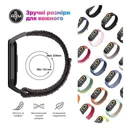 Ремінець нейлоновий ArmorStandart для Xiaomi Smart Band 10/9/8 Purple (ARM86902) - мініатюра 3