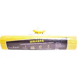 Швабра Eco Fabric тверда PVA-насадка 33 см ручка телескоп 120 см 2 віджими жовта (EF-0035) - мініатюра 4