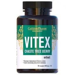 Натуральна добавка Golden Pharm Vitex 500 mg, 90 вегакапсул