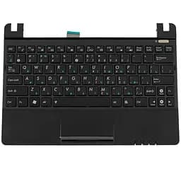 Клавіатура для ноутбука ASUS (EeePC: 1011, 1015, 1016, 1018 Клавіатура+Тачпад+передня панель) rus, black - мініатюра 2