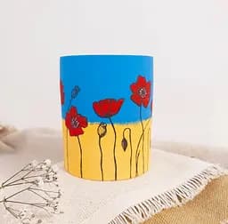 Свеча Svich Shop Маки ручная роспись