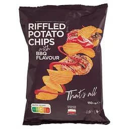 Чипси Премія картопляні рифлені зі смаком барбекю 110 г (938155)
