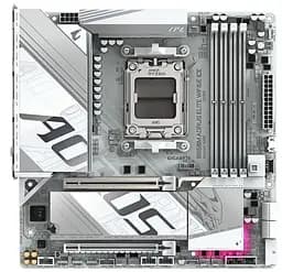 Материнская плата Gigabyte B850M AORUS ELITE WIFI6E ICE (B850M AORUS ELITE WIFI6E ICE) (Socket AM5, AMD B850, Micro-ATX)