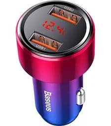 Автомобільний зарядний пристрій Baseus Magic Series Dual 2USB 45W CCMLC20A-09 Red