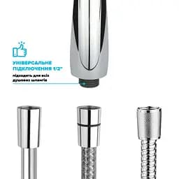 Водозберігаюча душова лійка Drop SPA6F-MULTI150 "Туман" із 6 SPA потоками - Економія 66% - мініатюра 7