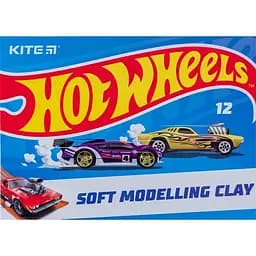 Пластилин восковый Kite Hot Wheels 12 цветов 240 г (HW23-1086)