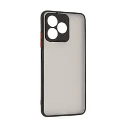 Чехол-накладка для Realme C53/C51/Note 50, Frosted Matte, черный, противоударный чехол с защитой всего корпуса, термополиуретан TPU + поликарбонат PC, ArmorStandart (ARM72388)