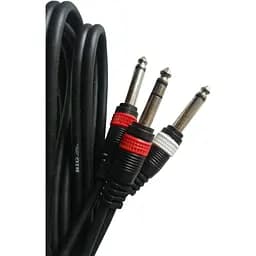 Готовый аудио кабель BiG Jack 6.3 stereo - 2xJack 6.3 mono YC004 8м