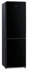 Холодильник Hitachi R-BG410PUC6GBK 190х65х60см 2 двері Х-215 л М-115 л A+ NF Інвертор Чорний скло (R-BG410PUC6GBK)