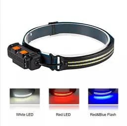 Налобний ліхтар акумуляторний світлодіодний ліхтарик на голову Floodlight COB Headlamp W691-2 - мініатюра 2