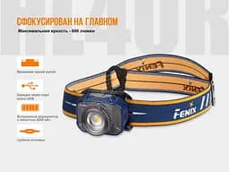 Ліхтар налобний Fenix ​​HL40R сірий - мініатюра 8