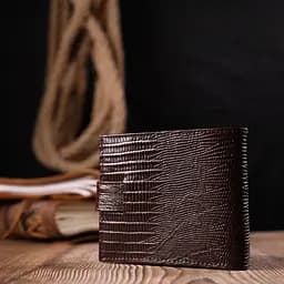 Чоловічий шкіряний гаманець KARYA 11х9х2 см acs0023919 - мініатюра 8