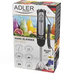 Блендер Adler AD 4625 black ручний/1500Вт/5 швидк./без чаші/Turbo/чорний (AD4625B)
