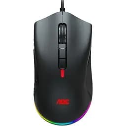 Мишка AOC GM530 ігрова, 16000dpi., 7кн., RGB PMW3389 Kailh switch чорна